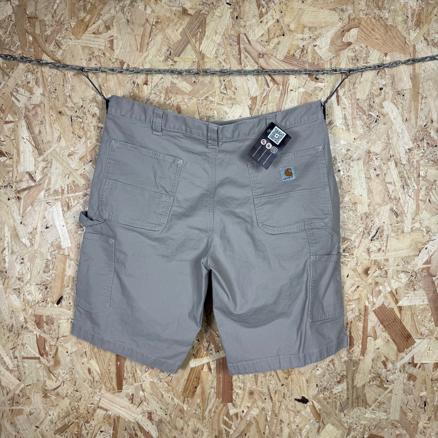 Carhartt Carpenter Beige Workwear Shorts Relaxed Fit W38