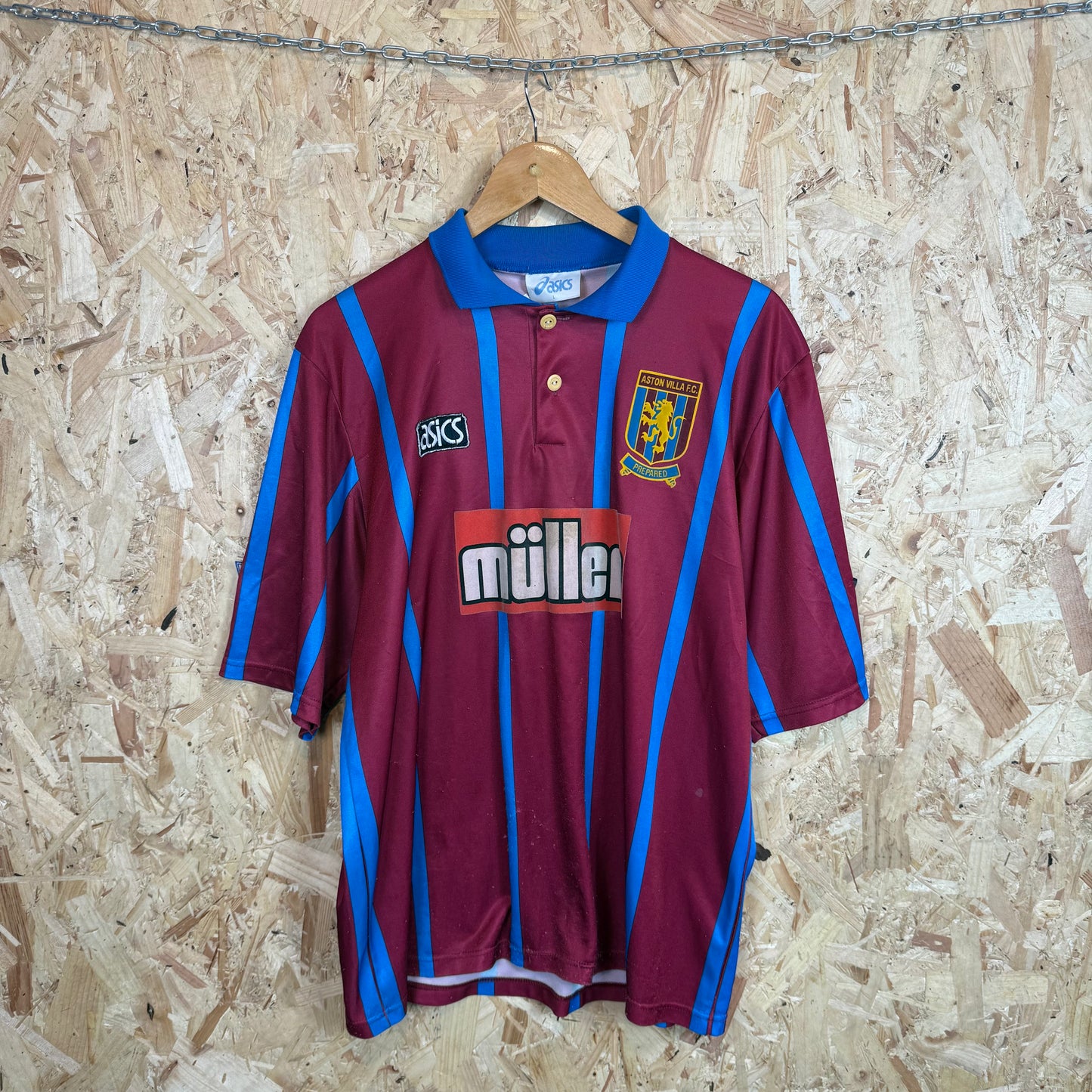 Aton Villa 1993-95 Asics Home Shirt Size L