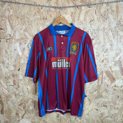 Aton Villa 1993-95 Asics Home Shirt Size L