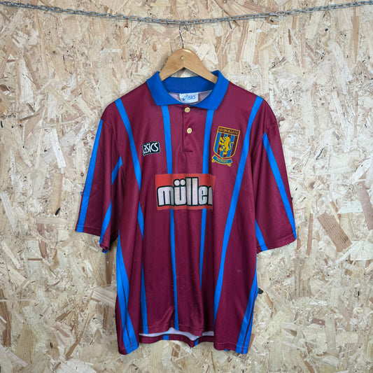 Aton Villa 1993-95 Asics Home Shirt Size L