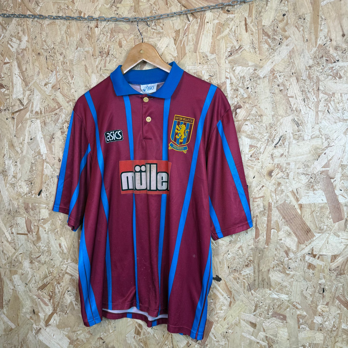 Aton Villa 1993-95 Asics Home Shirt Size L