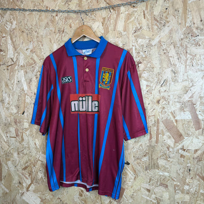 Aton Villa 1993-95 Asics Home Shirt Size L