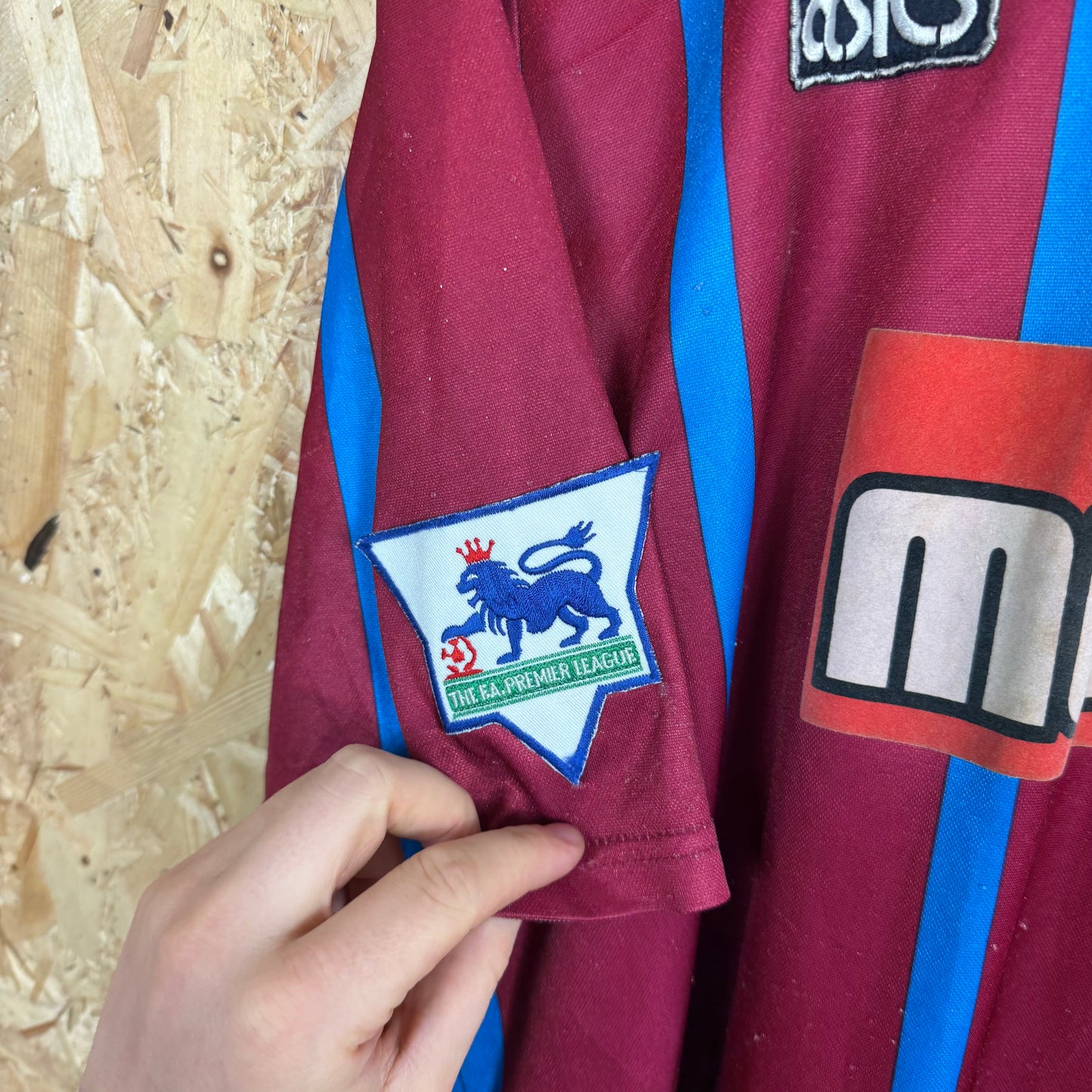 Aton Villa 1993-95 Asics Home Shirt Size L