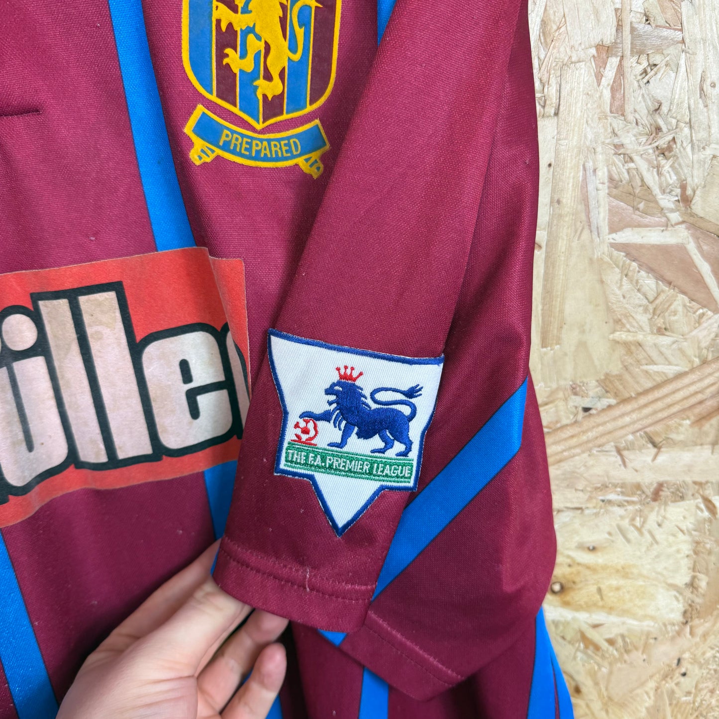 Aton Villa 1993-95 Asics Home Shirt Size L