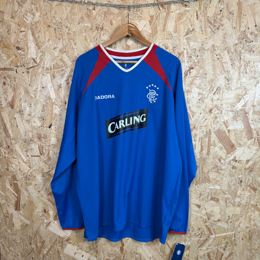 Rangers 2003-05 Diadora Home Shirt Long Sleeve Size 2XL New With Tags