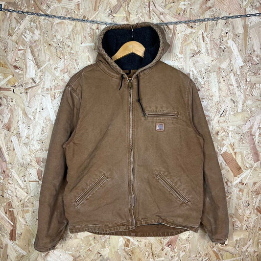 Carhartt Beige Active Jacket Sherpa Lined Size L